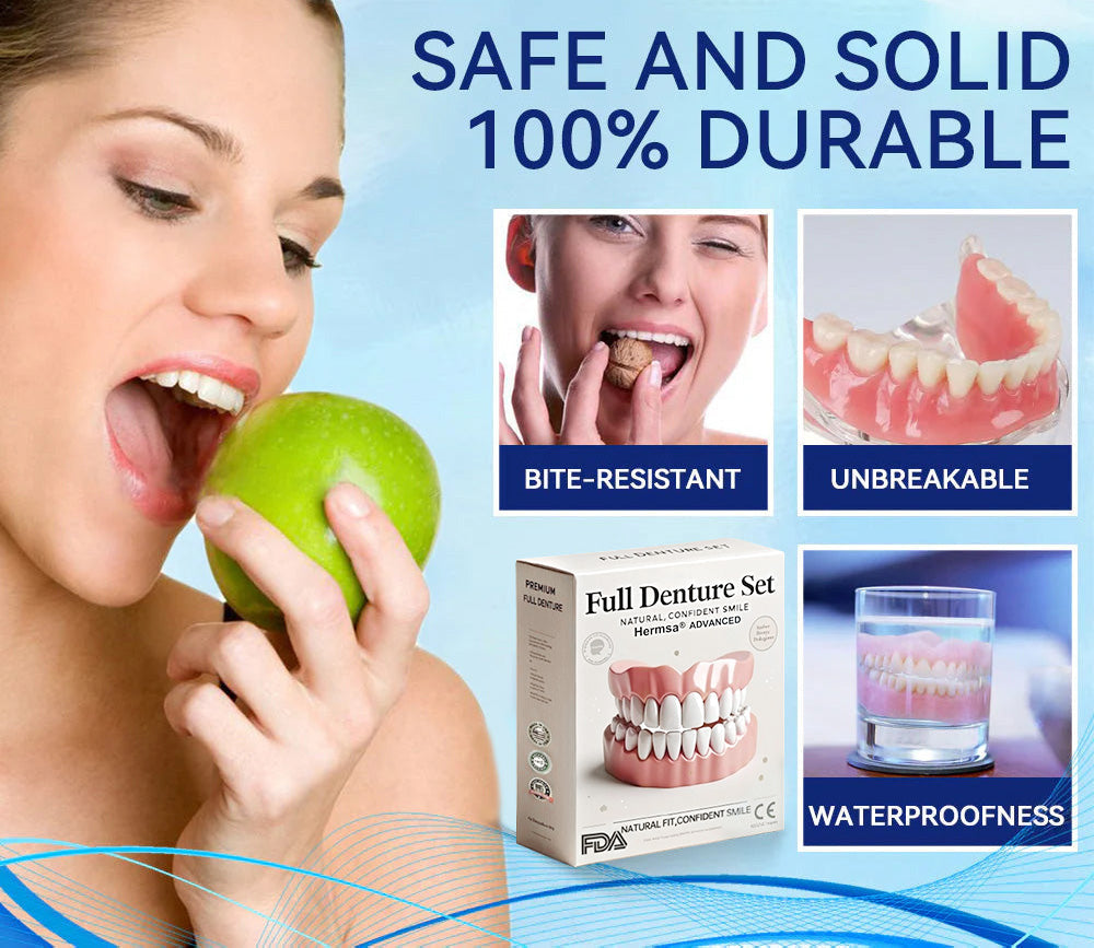 HermsaĀ®-š¦·Advanced Customized Full Denture Set𦷠(ā°Limited time discount last 30 minutesā°)